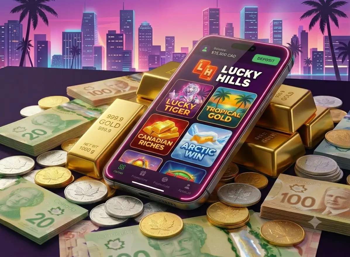 Download the LuckyHills app for Android and iOS